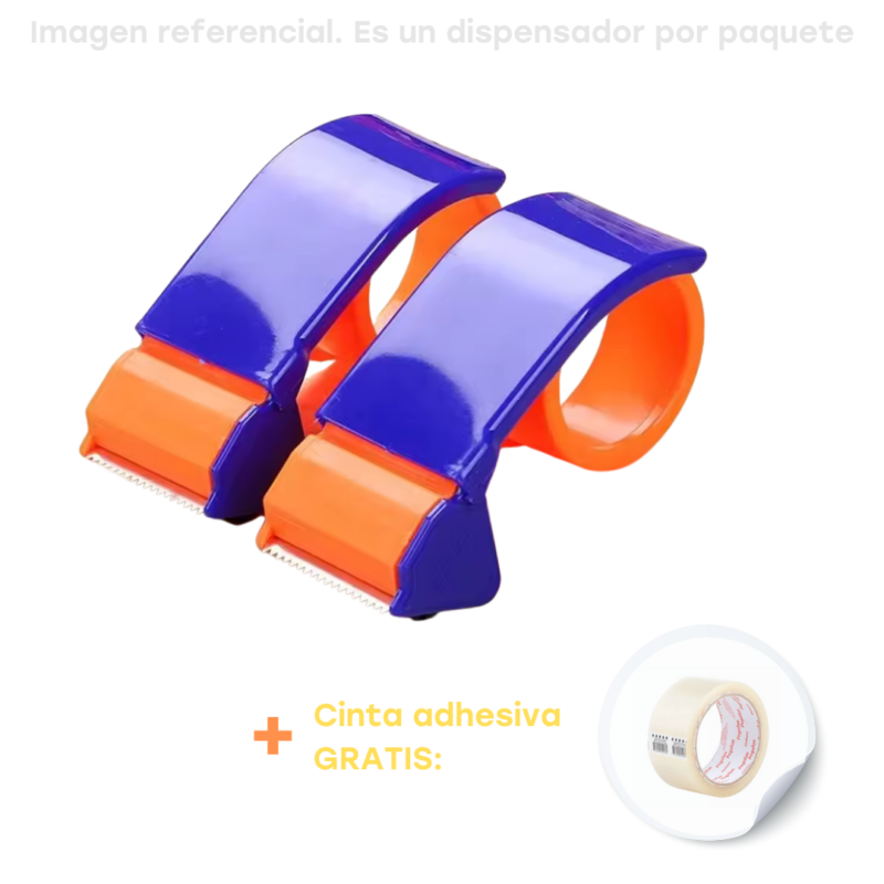 Dispensador de cinta de sellado de plástico + cinta GRATIS