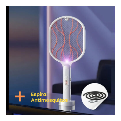 Raqueta Eléctrica Mata Mosquito + Espiral