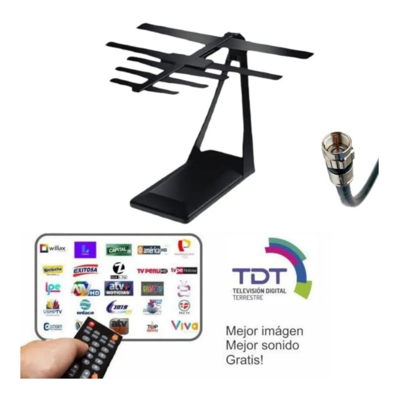 Antena TV Digital Full HD HDTV AJ 6022 - Imagen 2